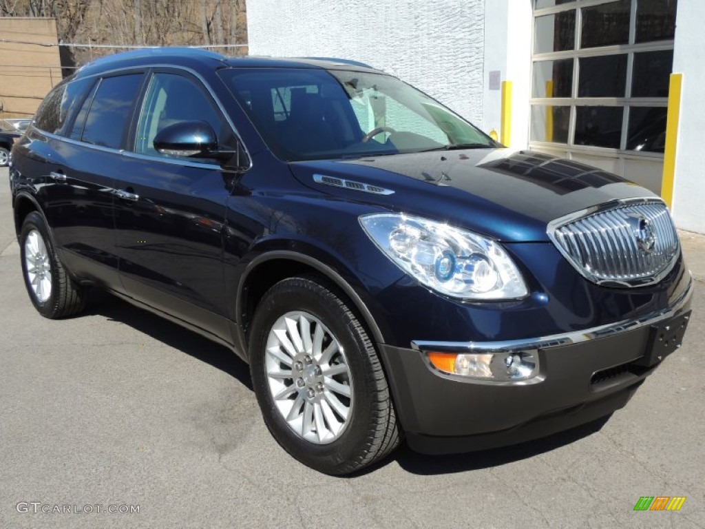 2011 Enclave CXL AWD - Ming Blue Metallic / Ebony/Ebony photo #8