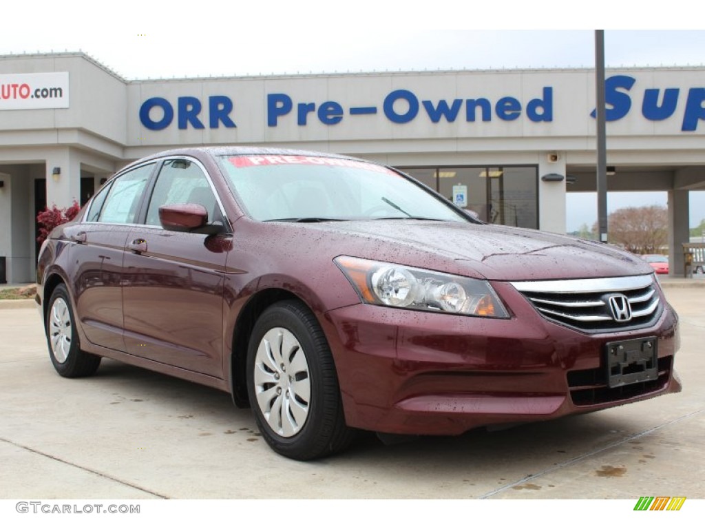 2011 Accord LX Sedan - Basque Red Pearl / Ivory photo #1