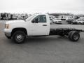 2013 Summit White GMC Sierra 3500HD Regular Cab 4x4 Chassis  photo #4