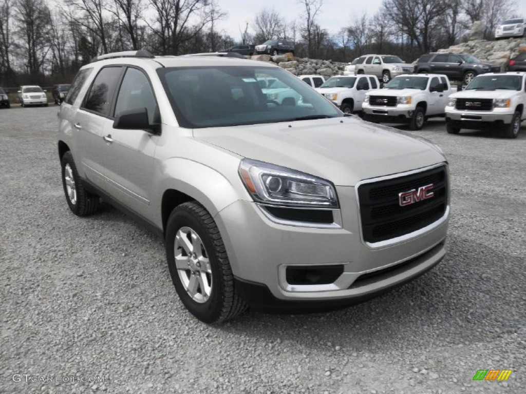 2013 Acadia SLE - Champagne Silver Metallic / Ebony photo #2