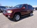 2001 Burnt Cherry Red Pearl Nissan Pathfinder LE 4x4  photo #2