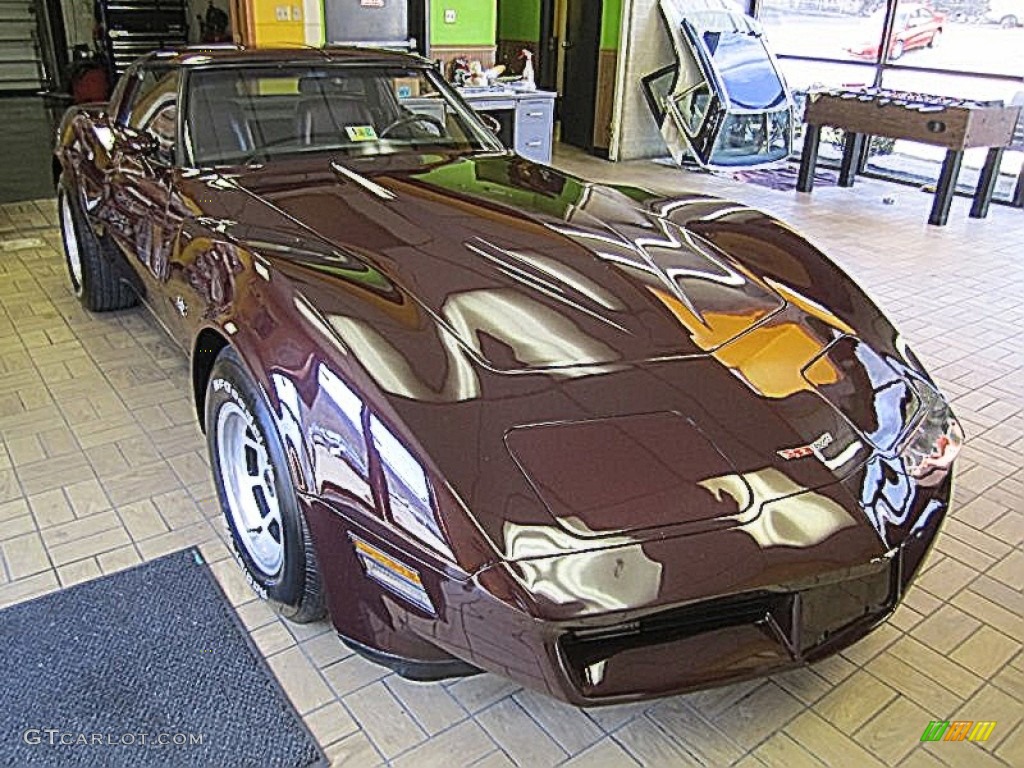 Dark Claret 1980 Chevrolet Corvette Coupe Exterior Photo #79352106