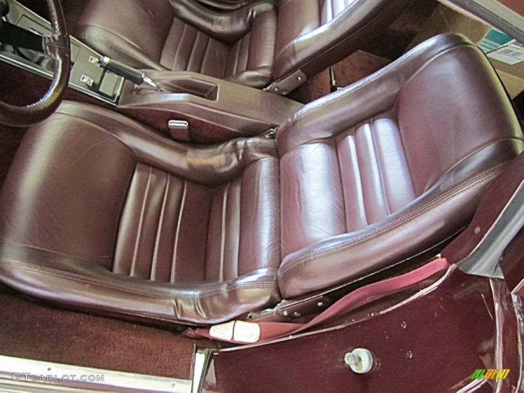 Claret Interior 1980 Chevrolet Corvette Coupe Photo #79352161