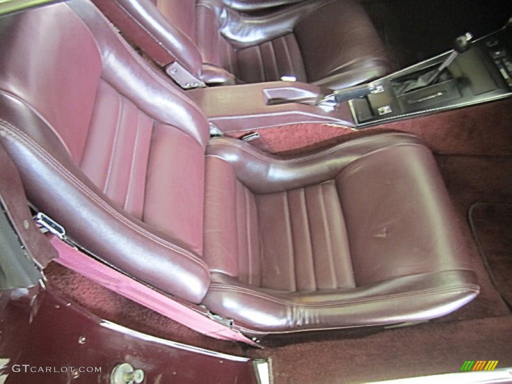 Claret Interior 1980 Chevrolet Corvette Coupe Photo #79352377