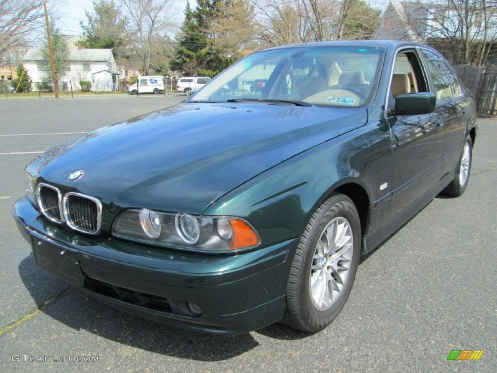 2003 5 Series 530i Sedan - Oxford Green Metallic / Sand Beige photo #2