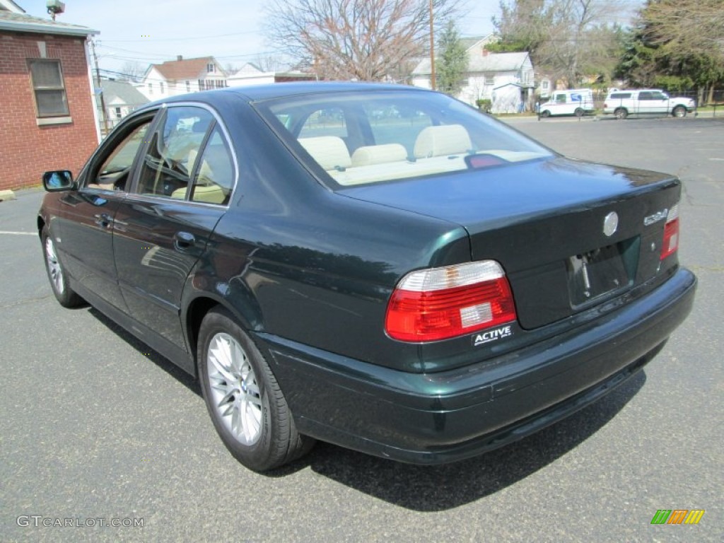 2003 5 Series 530i Sedan - Oxford Green Metallic / Sand Beige photo #5