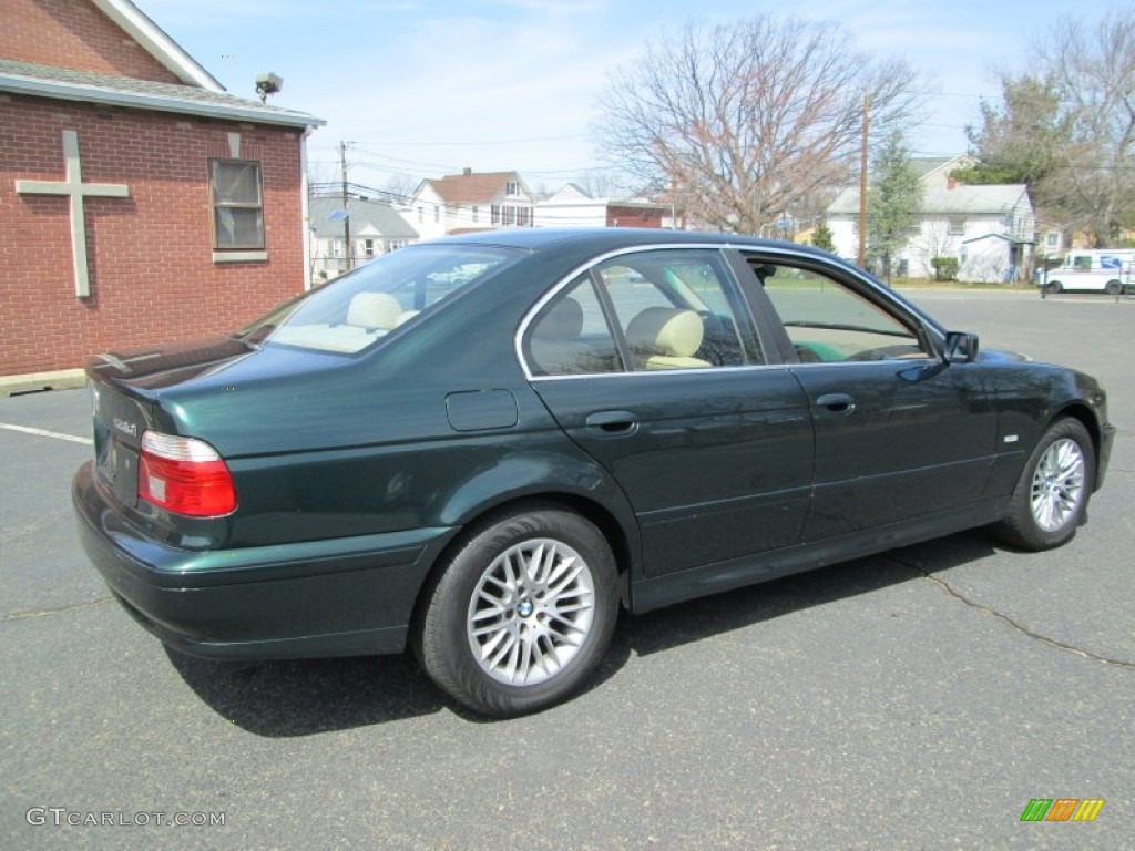 2003 5 Series 530i Sedan - Oxford Green Metallic / Sand Beige photo #8