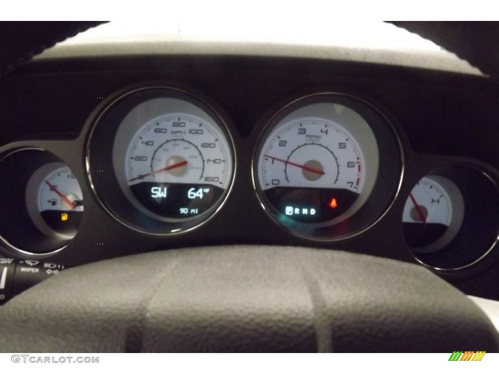 2013 Challenger R/T Classic - Bright White / Radar Red/Dark Slate Gray photo #10