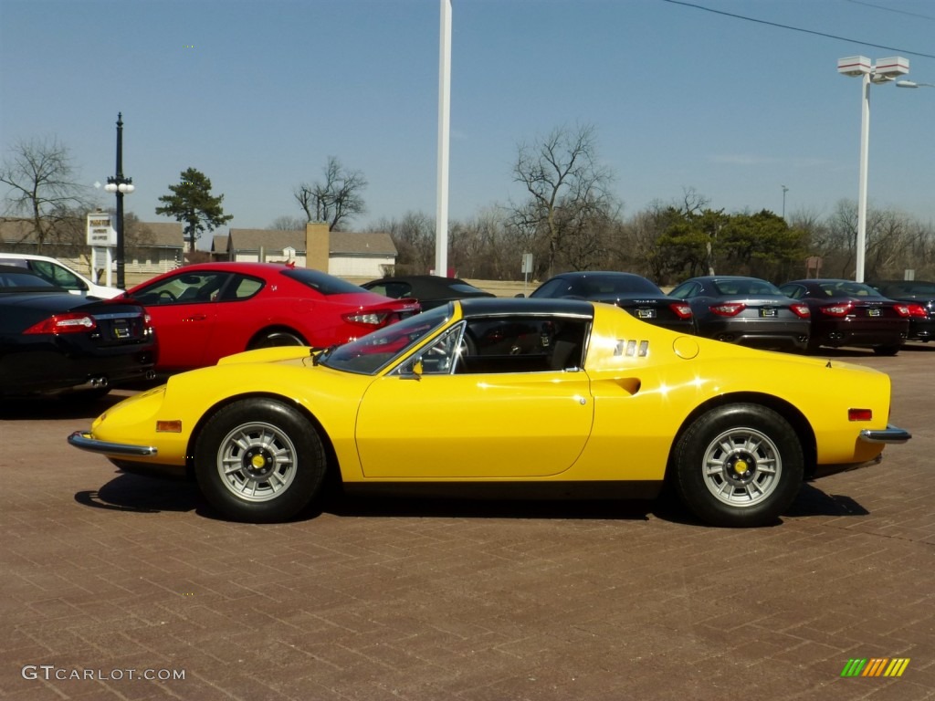 Yellow 1974 Ferrari Dino 246 GTS Exterior Photo #79353386