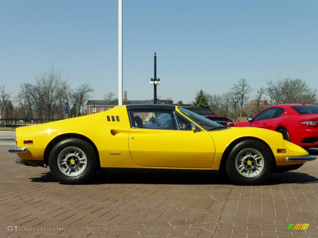 Yellow 1974 Ferrari Dino 246 GTS Exterior Photo #79353562