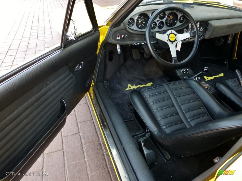 Black Interior 1974 Ferrari Dino 246 GTS Photo #79354063