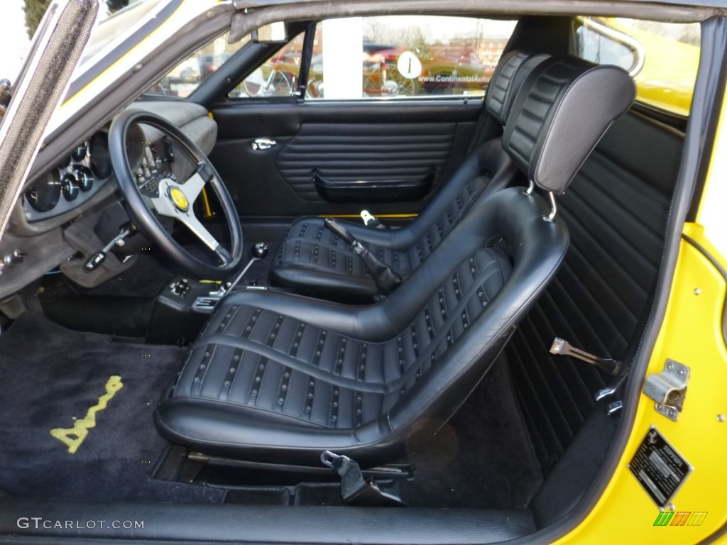 Black Interior 1974 Ferrari Dino 246 GTS Photo #79354089