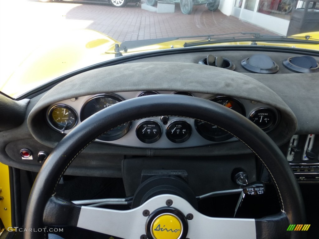 1974 Ferrari Dino 246 GTS Black Dashboard Photo #79354390