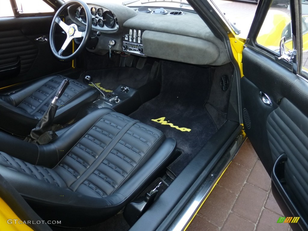 1974 Ferrari Dino 246 GTS Black Dashboard Photo #79354441