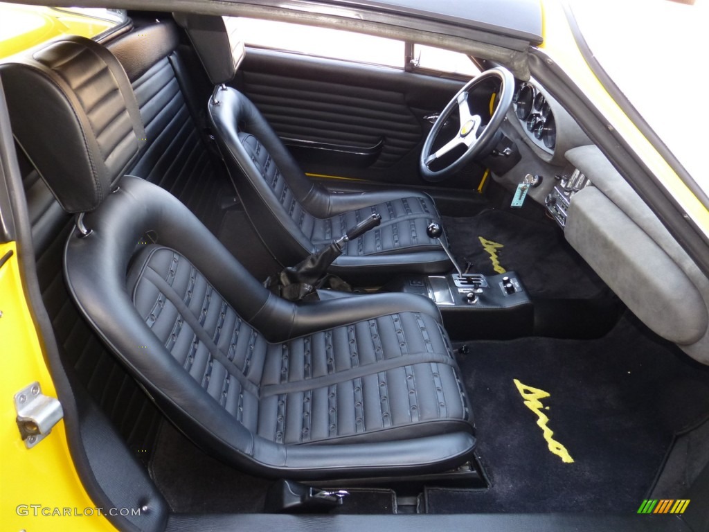 Black Interior 1974 Ferrari Dino 246 GTS Photo #79354467