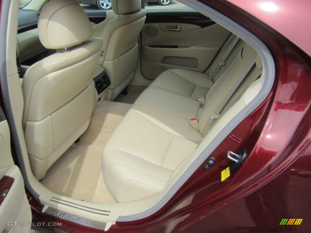 2009 LS 460 AWD - Noble Spinel Red Mica / Cashmere Beige photo #23
