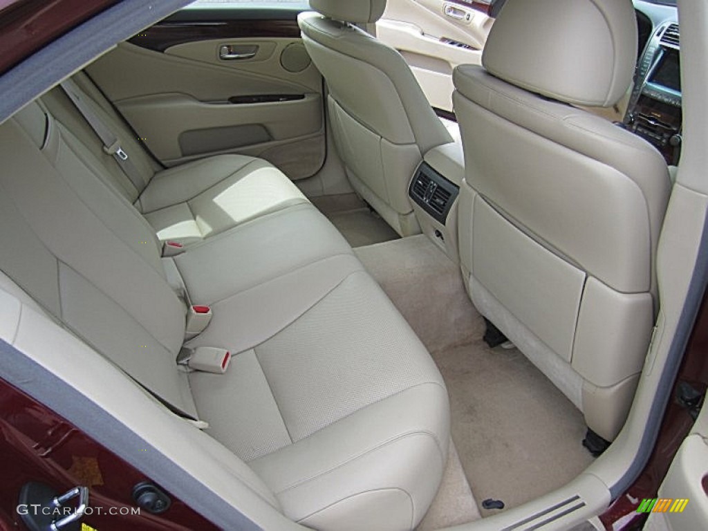2009 LS 460 AWD - Noble Spinel Red Mica / Cashmere Beige photo #26