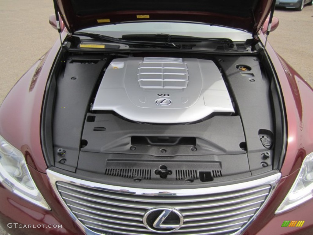 2009 LS 460 AWD - Noble Spinel Red Mica / Cashmere Beige photo #31