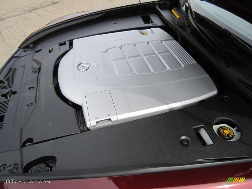 2009 LS 460 AWD - Noble Spinel Red Mica / Cashmere Beige photo #33
