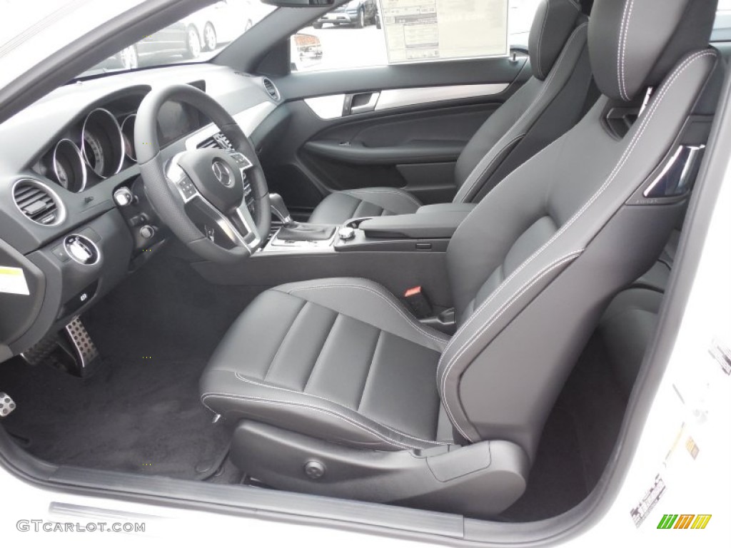Black Interior 2013 Mercedes-Benz C 250 Coupe Photo #79355389