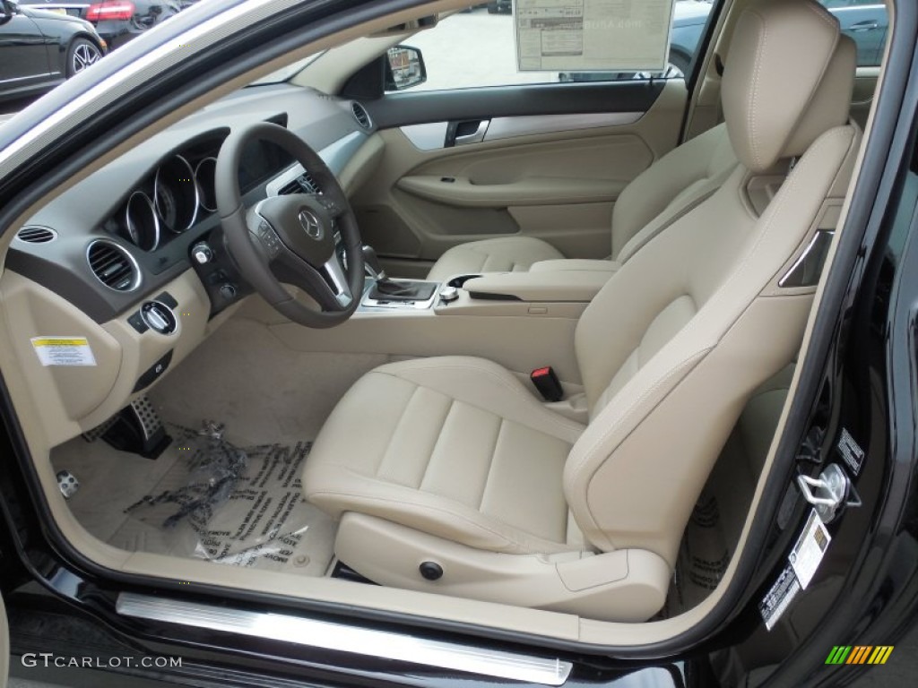 Almond/Mocha Interior 2013 Mercedes-Benz C 250 Coupe Photo #79355848