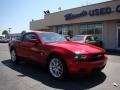 2012 Red Candy Metallic Ford Mustang V6 Premium Coupe  photo #2