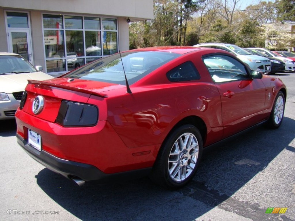 2012 Mustang V6 Premium Coupe - Red Candy Metallic / Charcoal Black photo #8