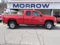 Fire Red - Sierra 2500HD Work Truck Extended Cab 4x4 Photo No. 1