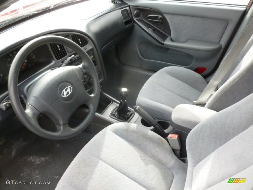 2006 Elantra GLS Sedan - Electric Red / Gray photo #16