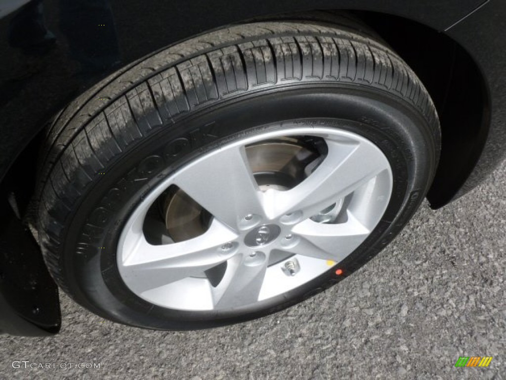 2013 Elantra GLS - Midnight Black / Gray photo #9