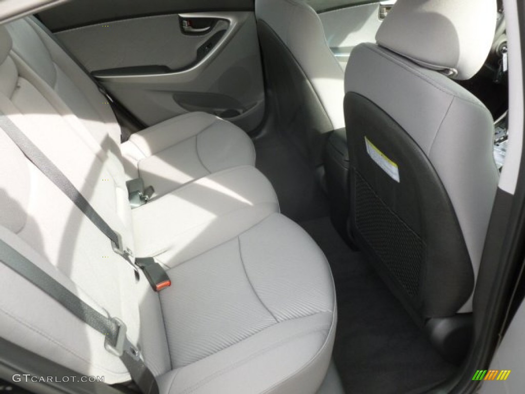 2013 Elantra GLS - Midnight Black / Gray photo #12