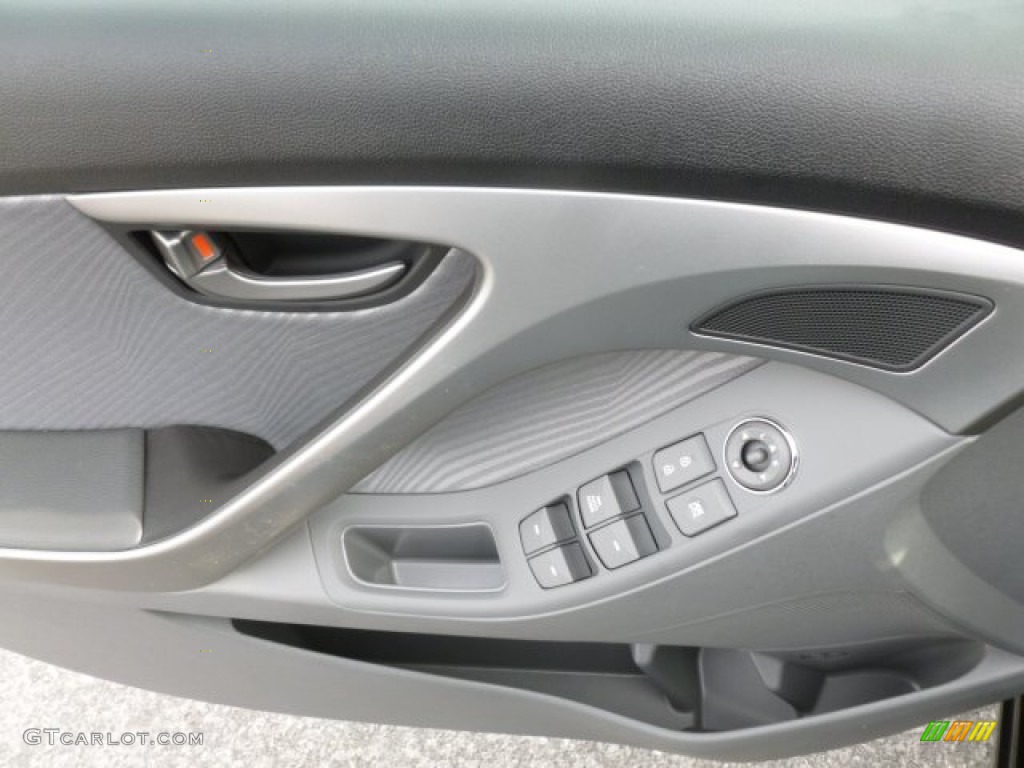 2013 Elantra GLS - Midnight Black / Gray photo #17