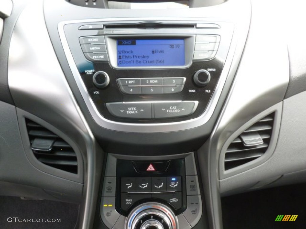 2013 Elantra GLS - Midnight Black / Gray photo #19