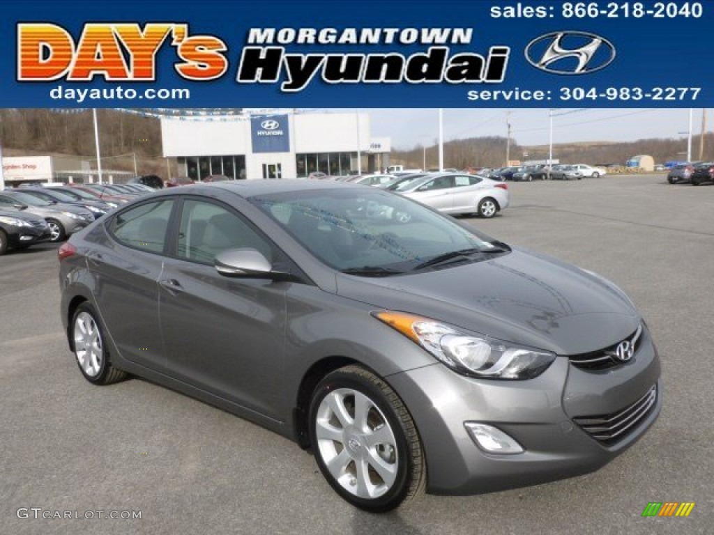 2013 Elantra Limited - Harbor Gray Metallic / Gray photo #1