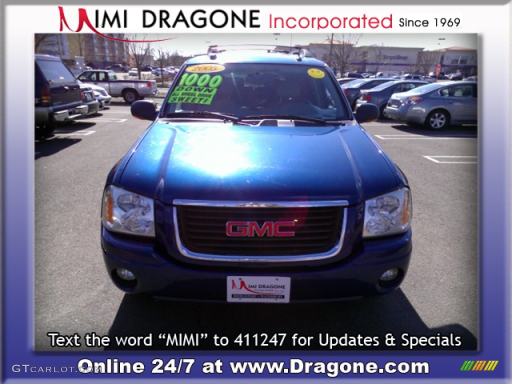 2005 Envoy XL SLT 4x4 - Superior Blue Metallic / Light Gray photo #2