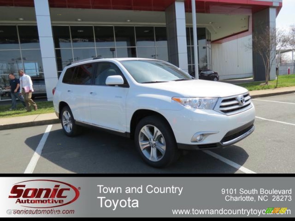 2013 Highlander Limited - Blizzard White Pearl / Ash photo #1