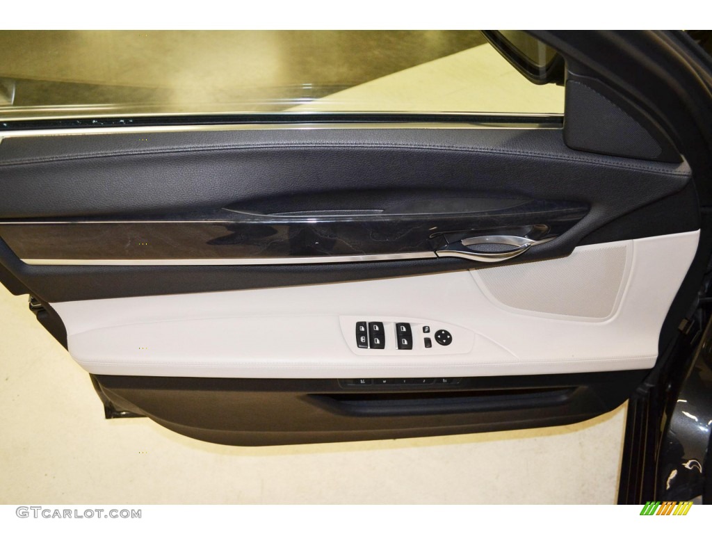 2012 7 Series 750i Sedan - Dark Graphite Metallic / Oyster/Black photo #14