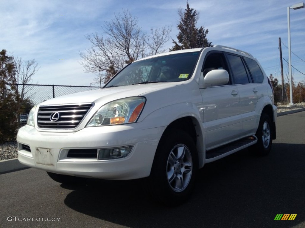 2005 GX 470 - Blizzard White Pearl / Dark Gray photo #1