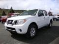 2012 Avalanche White Nissan Frontier SV Crew Cab 4x4  photo #3