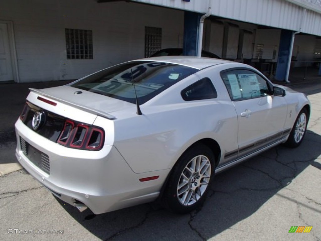 2014 Mustang V6 Premium Coupe - Ingot Silver / Charcoal Black photo #8