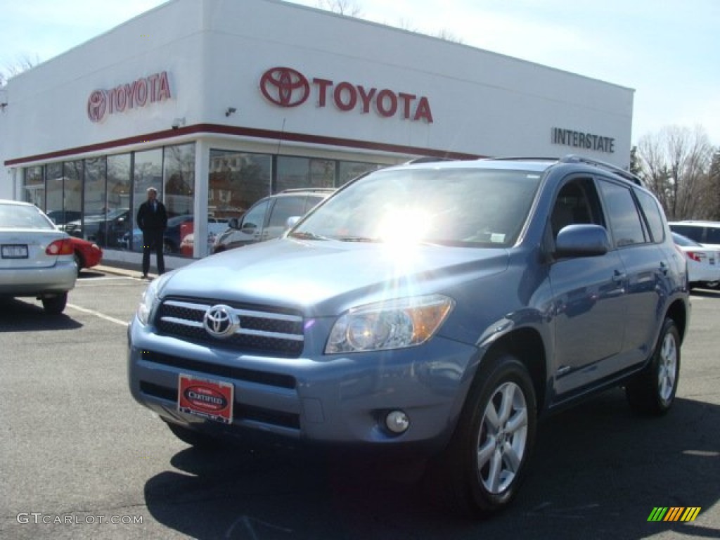 2008 RAV4 Limited 4WD - Pacific Blue Metallic / Ash photo #1