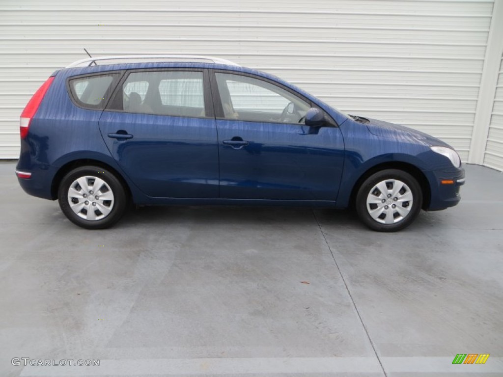 2011 Elantra Touring GLS - Indigo Blue Pearl / Beige photo #3