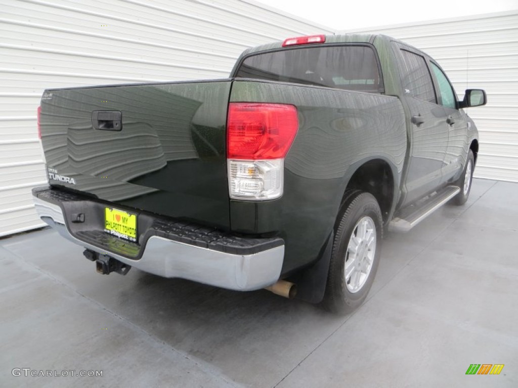 2010 Tundra SR5 CrewMax - Spruce Green Mica / Graphite Gray photo #4