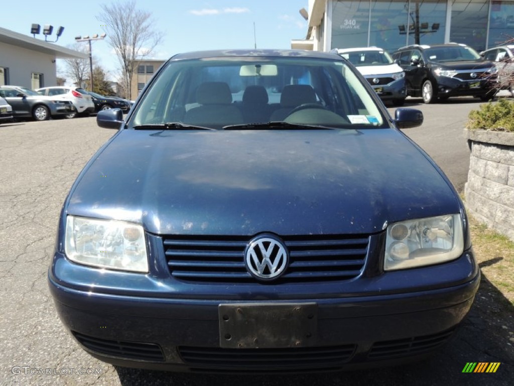 2002 Jetta GLS 1.8T Sedan - Galactic Blue Pearl / Grey photo #2