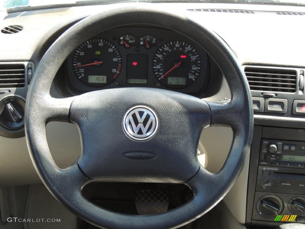 2002 Jetta GLS 1.8T Sedan - Galactic Blue Pearl / Grey photo #13