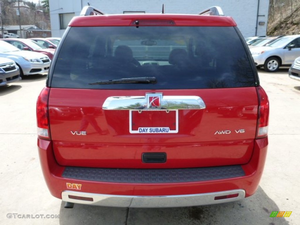 2007 VUE V6 AWD - Chili Pepper Red / Tan photo #3