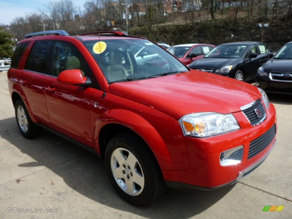 2007 VUE V6 AWD - Chili Pepper Red / Tan photo #6