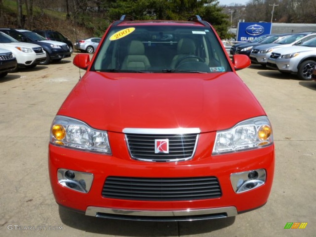 2007 VUE V6 AWD - Chili Pepper Red / Tan photo #7