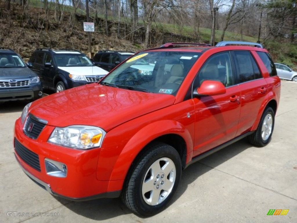 2007 VUE V6 AWD - Chili Pepper Red / Tan photo #8