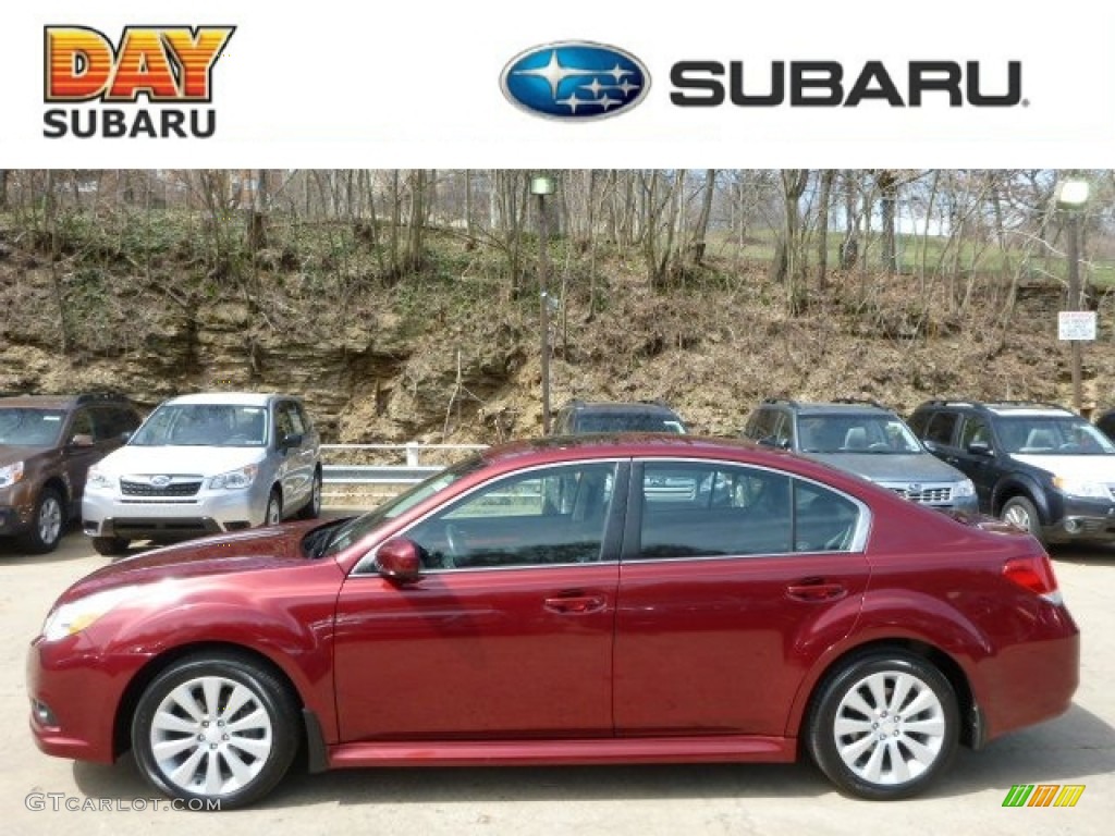 Ruby Red Pearl Subaru Legacy